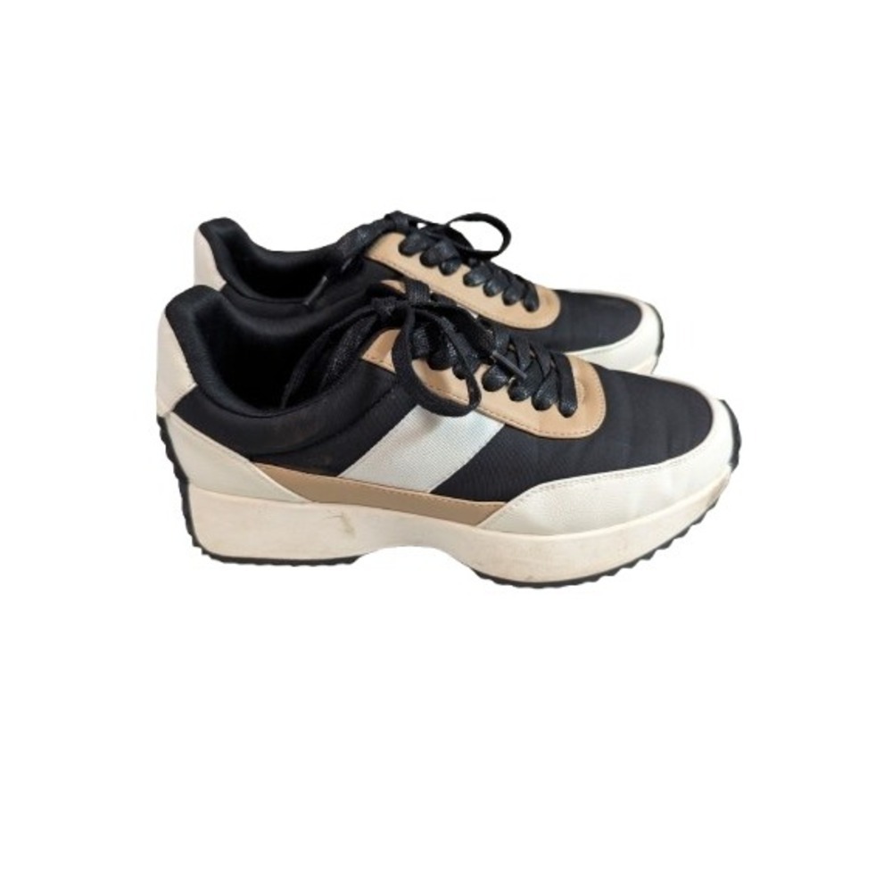 Dolce Vita Women's Black Tan White Chunky Sole Sneakers Athletic Shoe Size 6.5 - Picture 2 of 8